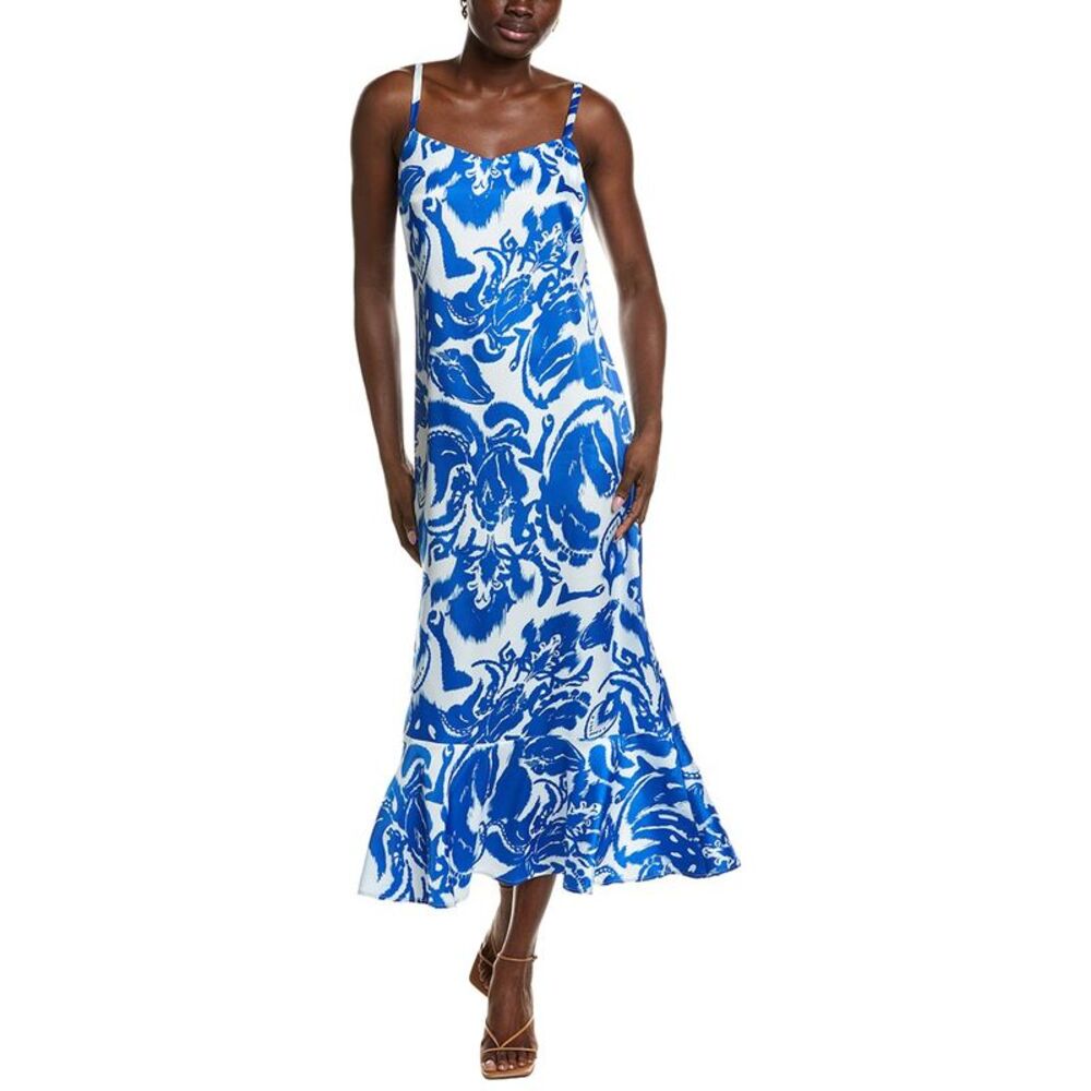 One Fine Day Womens Flounce Slip Dress